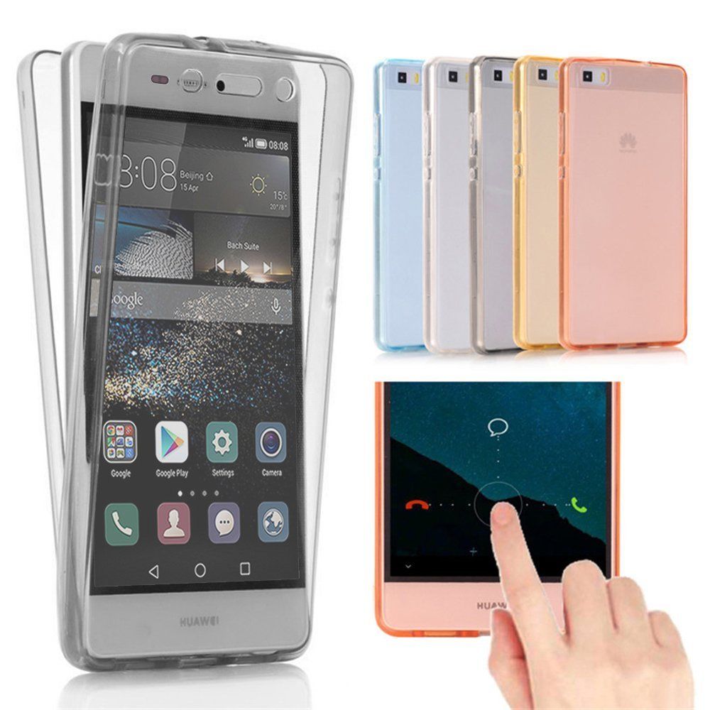 Huawei P8 Lite Shockproof 360° Front and Back Full TPU Silicon Case Cover | Makro - Online | Pakistan