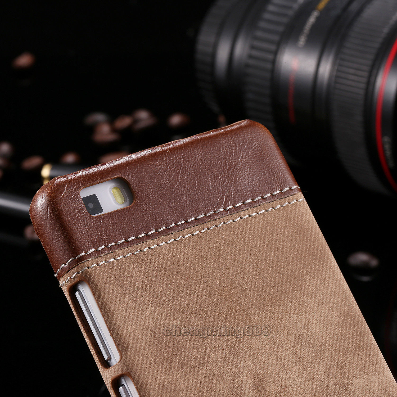 leraar zuurgraad uit Luxury PU Leather Hard Back Case Cover For Huawei P8 Lite | Makro - Online  Shopping | Pakistan